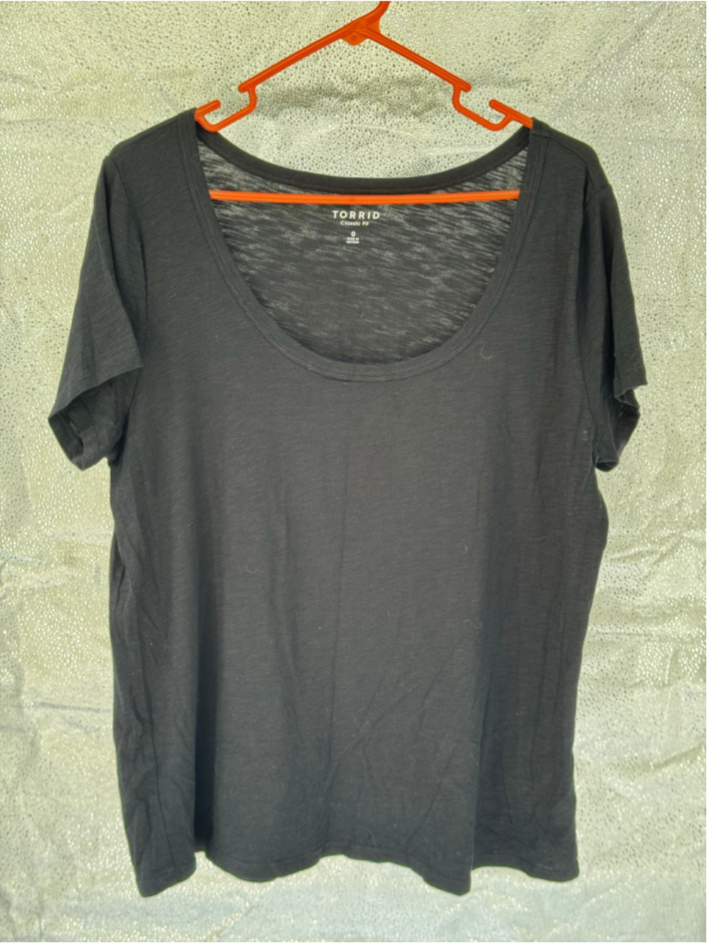 Women's Torrid Classic Fit Short Sleeve Tee Black Size 0
